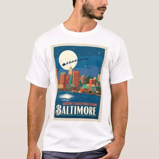 Groeten van het seizoen uit Baltimore T-shirt (Voorkant)