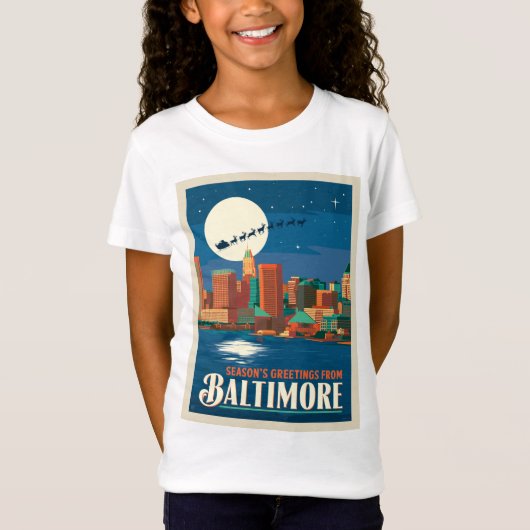 Groeten van het seizoen uit Baltimore T-shirt (Voorkant)