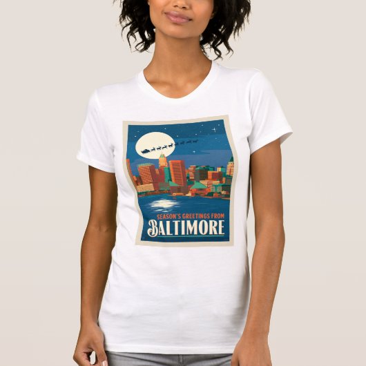Groeten van het seizoen uit Baltimore T-shirt (Voorkant)