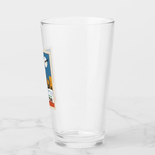 Groeten van het seizoen uit Boston Common! Glas (Links)