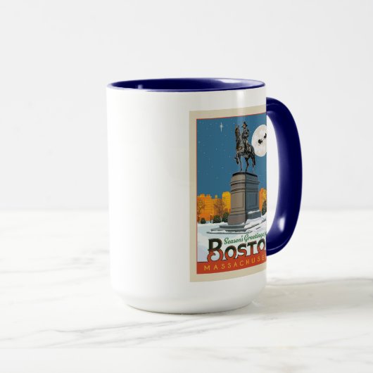 Groeten van het seizoen uit Boston Common! Mok (Voorkant rechts)