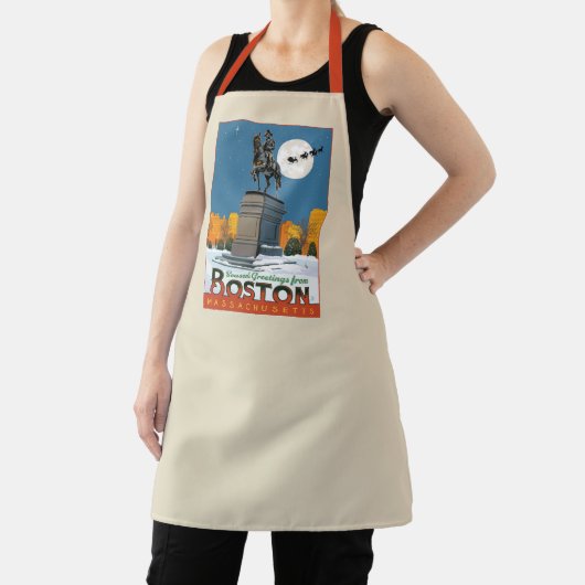 Groeten van het seizoen uit Boston Common! Schort (Insitu)