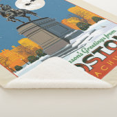 Groeten van het seizoen uit Boston Common! Sherpa Deken (3/4)