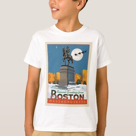 Groeten van het seizoen uit Boston Common! T-shirt (Voorkant)
