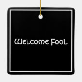 Groeten van het seizoen vanuit Summerisle Wicker M Keramisch Ornament (Achterkant)