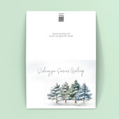 Groeten van het seizoen Waterverf Winter Kaart