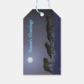 Groeten van het seizoen - Wolf Pack Cadeaulabel (Voorkant)