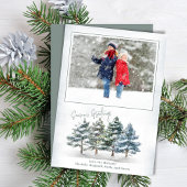 Groeten van het seizoen Woodland Foto Feestdagenkaart