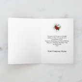 Groeten van het seizoen (zakelijk/commercieel) kar feestdagen kaart (Binnen)