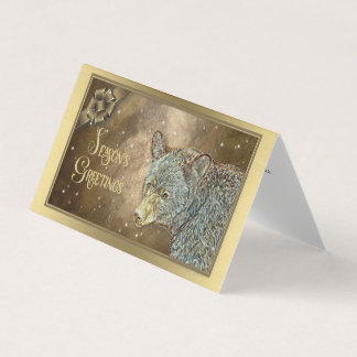 Groeten van het seizoen - Zwart Beer Kaart