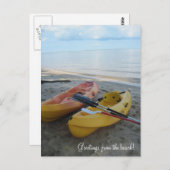 Groeten van het strand! briefkaart (Voorkant / Achterkant)
