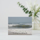 Groeten van het strand! briefkaart (Staand voorkant)