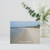 Groeten van het strand! briefkaart (Staand voorkant)