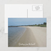 Groeten van het strand! briefkaart (Voorkant / Achterkant)