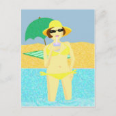 Groeten van het strand briefkaart (Voorkant)