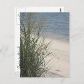 Groeten van het strand! briefkaart (Voorkant / Achterkant)