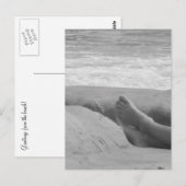 Groeten van het strand! briefkaart (Voorkant / Achterkant)