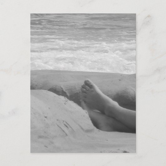 Groeten van het strand! briefkaart (Voorkant)