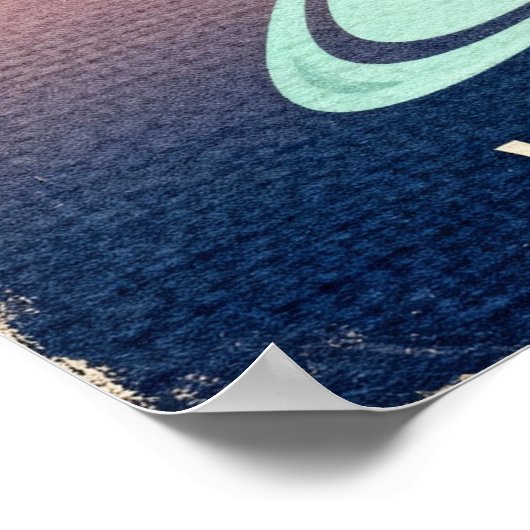 Groeten van het Uranus Retro Sci-Fi Poster (Hoek)