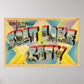 groeten van het zout meer in Utah Poster (Voorkant)