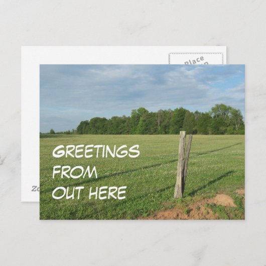Groeten van hier briefkaart (Voorkant / Achterkant)