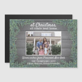 Groeten van Home Kerstfoto Magnetische Kaart (Voorkant / Achterkant)