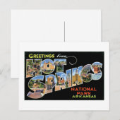 Groeten van Hot Springs. Briefkaart (Voorkant / Achterkant)