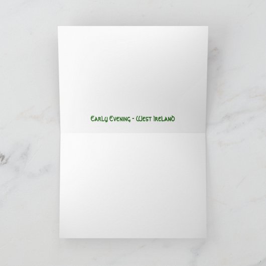 Groeten van Ierland Kaart (Binnen)