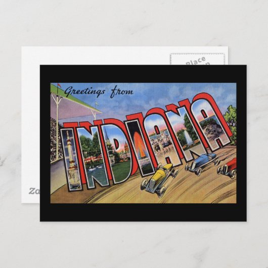 Groeten van Indiana Briefkaart (Voorkant / Achterkant)