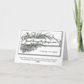 Groeten van Indiana-Green Carmel Grens Kaart (Achterkant)