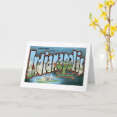 Groeten van Indianapolis, Indiana! Kaart (Gele Bloem)