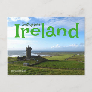 Groeten van Ireland Doonagore Castle Briefkaart