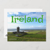 Groeten van Ireland Doonagore Castle Briefkaart (Voorkant / Achterkant)
