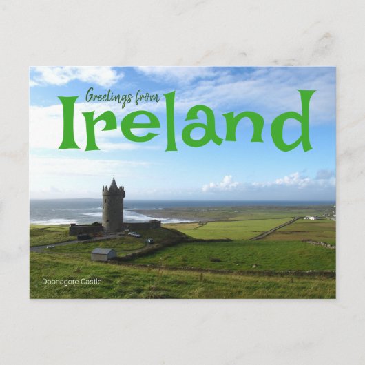 Groeten van Ireland Doonagore Castle Briefkaart (Voorkant)