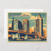  groeten van Jacksonville Classic Retro Briefkaart (Voorkant / Achterkant)