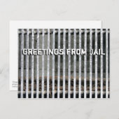 Groeten van Jail Humoureus Briefkaart (Voorkant / Achterkant)