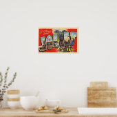 Groeten van Joliet Illinois Poster (Keuken)