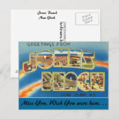 Groeten van Jones Beach Briefkaart (Voorkant / Achterkant)