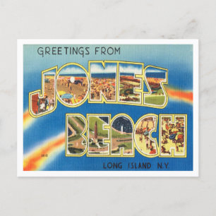 Groeten van Jones Beach, Long Island, New York Briefkaart