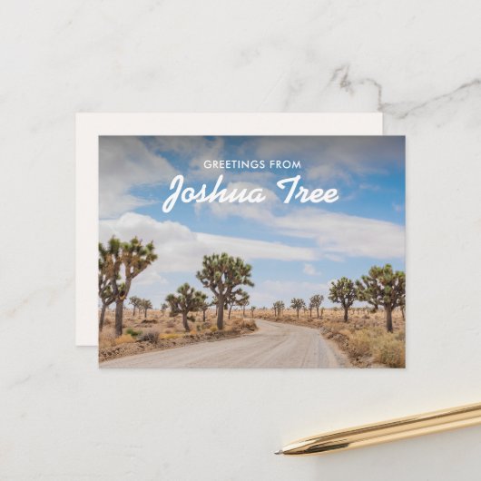 Groeten van Joshua Tree Briefkaart (Voorkant / Achterkant in situ)
