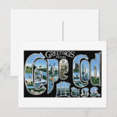 Groeten van Kaap Cod, Massachusetts. Briefkaart (Voorkant / Achterkant)