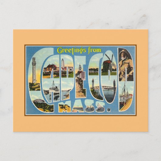  groeten van Kaap Kabeljauw MA Briefkaart (Voorkant)