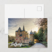 Groeten van kasteel Satzvey, Duitsland Briefkaart (Voorkant / Achterkant)
