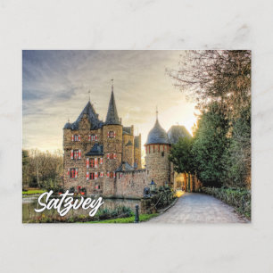 Groeten van kasteel Satzvey, Duitsland Briefkaart