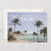 Groeten van Kauai-ansichtkaart Briefkaart (Voorkant / Achterkant)