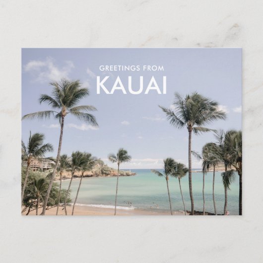 Groeten van Kauai-ansichtkaart Briefkaart (Voorkant)