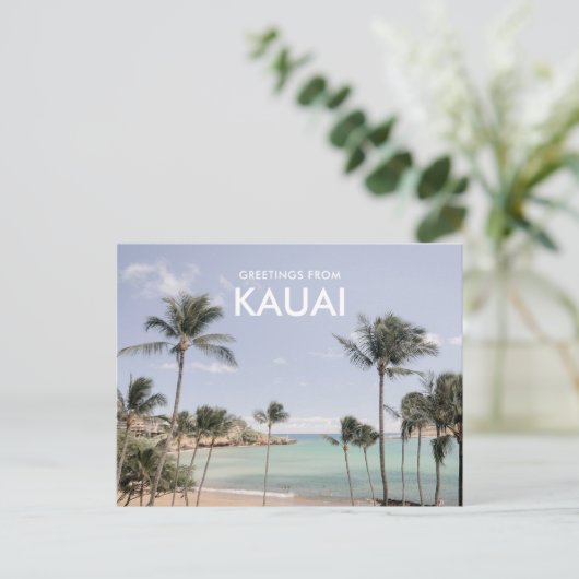 Groeten van Kauai-ansichtkaart Briefkaart (Staand voorkant)