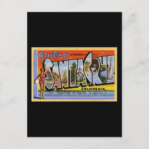 Groeten van Kerstman Cruz Californië Briefkaart