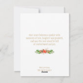 Groeten van Kerstmis van de Hond van het Pet van Feestdagenkaart (Achterkant)