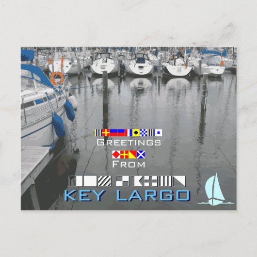 Groeten van Key Largo Briefkaart (Voorkant)